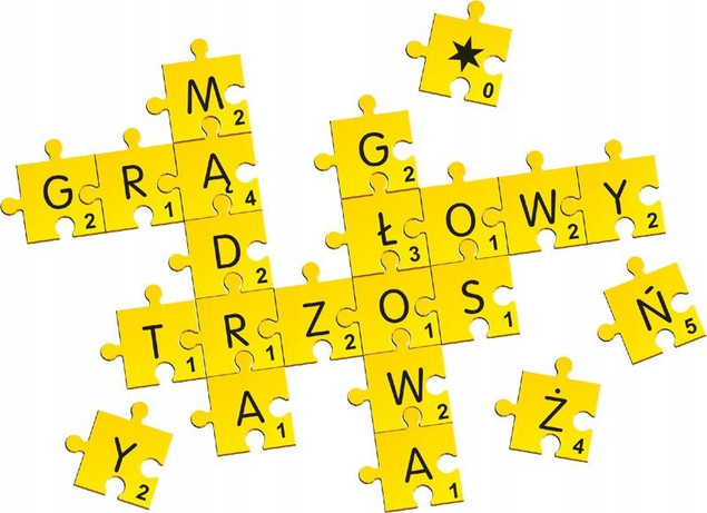 Adamigo Gra Planszowa Krzyżówkowy Zawrót Głowy | Edukacyjna Gra Słowna