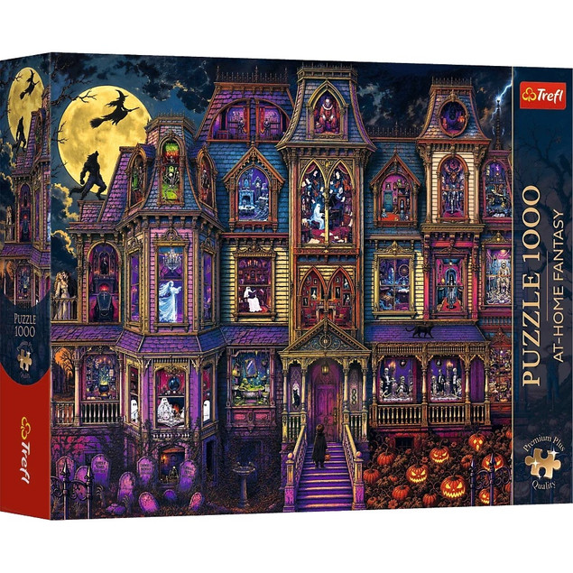 Trefl Puzzle Premium Plus Quality 1000 el. At-Home Fantasy: Dom strachów