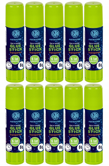 10x Astra Klej w sztyfcie Pen transparent 401120004 8 g