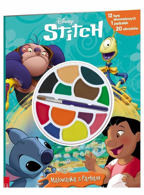 DISNEY STITCH. MALOWANKA Z FARBAMI [KSIĄŻKA]
