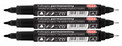 3x Marker Pisak Do Płyt CD DVD Toma TO-321 Dwustronny CZARNY