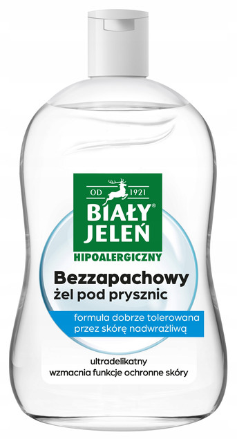 Żel pod prysznic hipoalergiczny 500 ml – Biały Jeleń