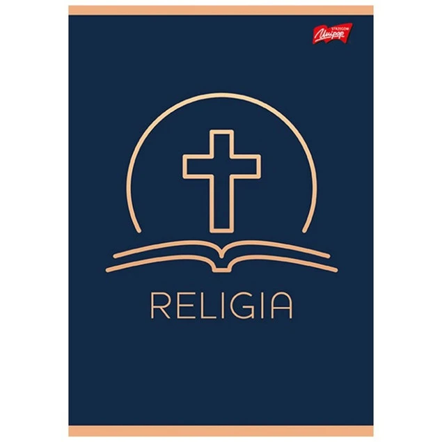 Zeszyt szkolny do religii z motywem krzyża
