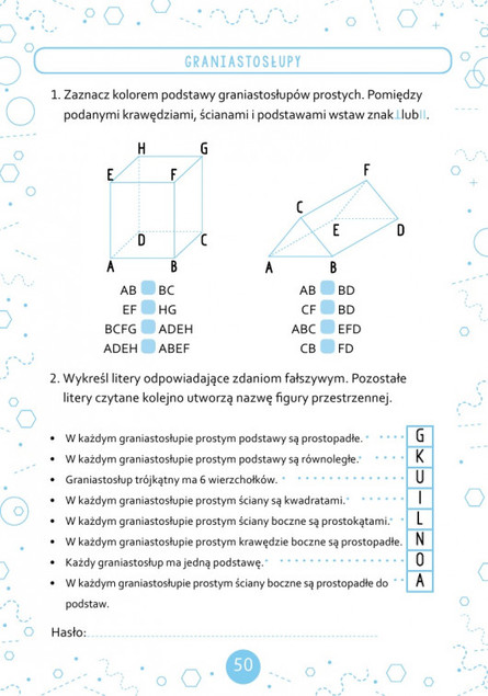 Sposób na matematykę. Ćwiczenia dla klasy V