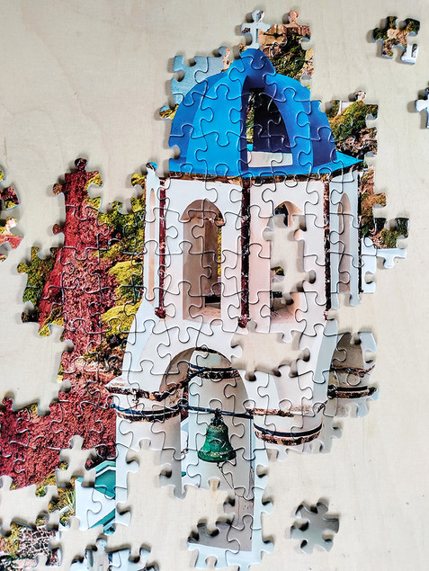 Puzzle Tactic Santorini, Grecja 1000 elementów Krajobraz Wyspy