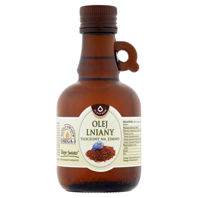 Oleofarm Olej lniany tłoczony na zimno 250 ml