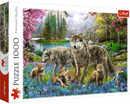 Puzzle 1000 Układanka Wilk WILKI Rodzina Wilcza Wilczki Las 12+ Trefl 10558