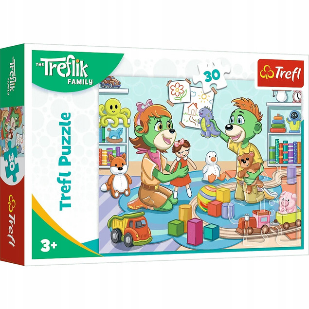 Puzzle 30 Układanka Rodzina TREFLIKÓW Bajka Stworki 3+ Trefl 18303