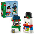 LEGO 40812 Dekoracyjne Bałwanki – Świąteczne Ozdoby Choinkowe