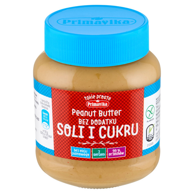 Pasta orzechowa bez dodatku soli i cukru 350 g Primavika krem