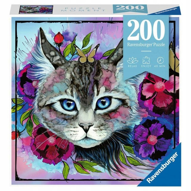 Puzzle Ravensburger 200 elementów Puzzle Moment Kot