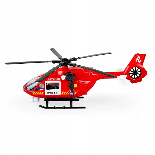 Panel sterowania i wnętrze helikoptera