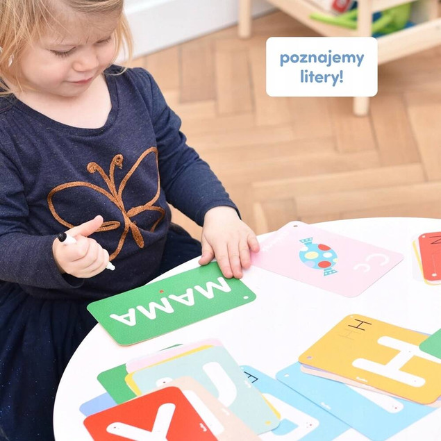 Poznaję litery – zestaw z pisakiem suchościeralnym