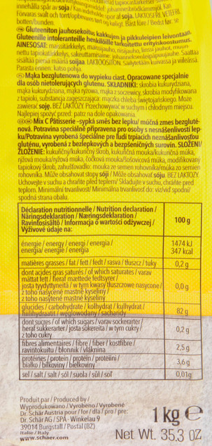 Mieszanka mąk Schar Mix C Patisserie do ciast 1 kg