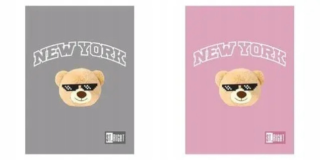 Zeszyty w kratkę St. Majewski NYC Mood mix A4 32 kartki 15 szt.