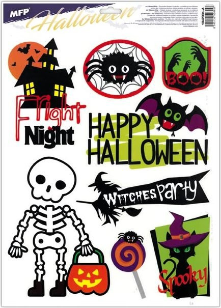 NAKLEJKA OKIENNA HALLOWEEN 30x42cm MIX 1szt. MFP