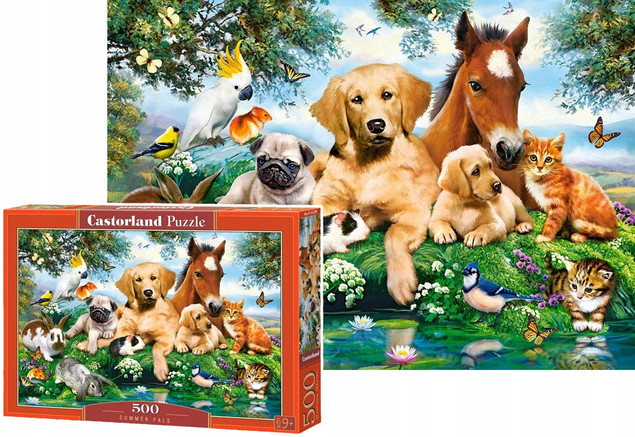 Puzzle 500 zwierzęta domowe 9+ - Castorland