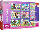 PUZZLE UKŁADANKA 10W1 W ŚWIECIE GABI KOCI DOMEK GABI TREFL