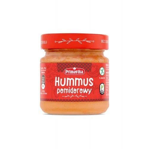 Hummus Pomidorowy Bezglutenowy Primavika 160 g