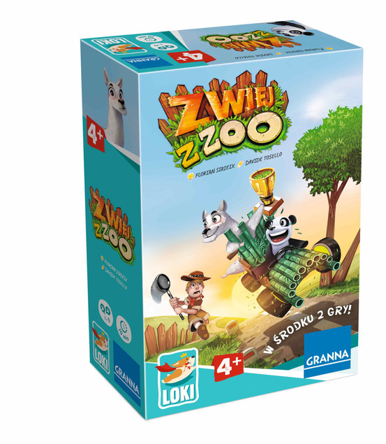 Gra planszowa Zwiej z zoo Granna 2w1 dla dzieci 4+