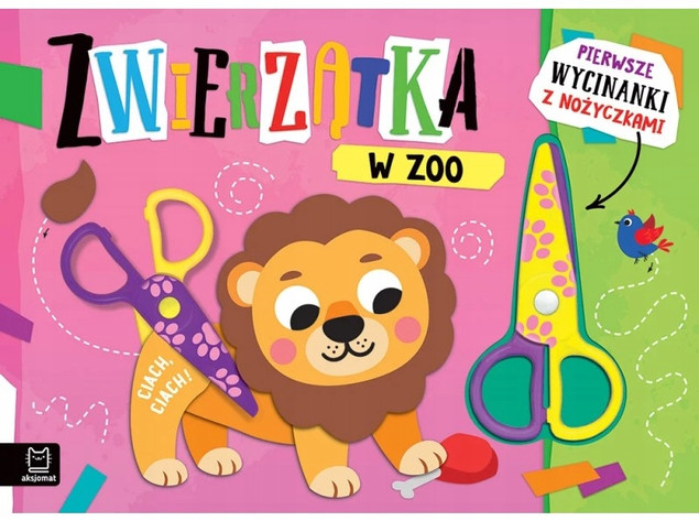 Pierwsze Wycinanki z Nożyczkami ZWIERZĄTKA W ZOO 4+ Aksjomat 4469