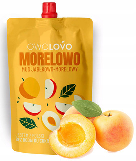 OwoLovo Morelowo Mus Jabłkowo-Morelowy Dla Dzieci 200g