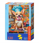 Puzzle 120 Układanka Gotowanie PSI SZEF Pies Piesek Kuchnia 6+ Castorland