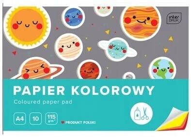 SZKOŁA WYCINANKA KOLOROWA A4 10K