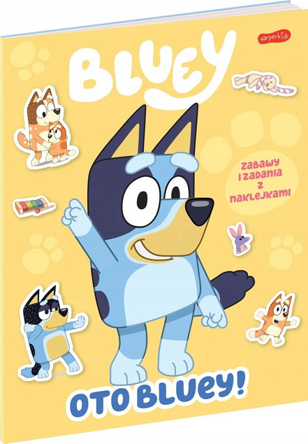 Oto Bluey! Zabawy i Zadania z Naklejkami+ Ale Zabawa Wesoła Kolorowanka