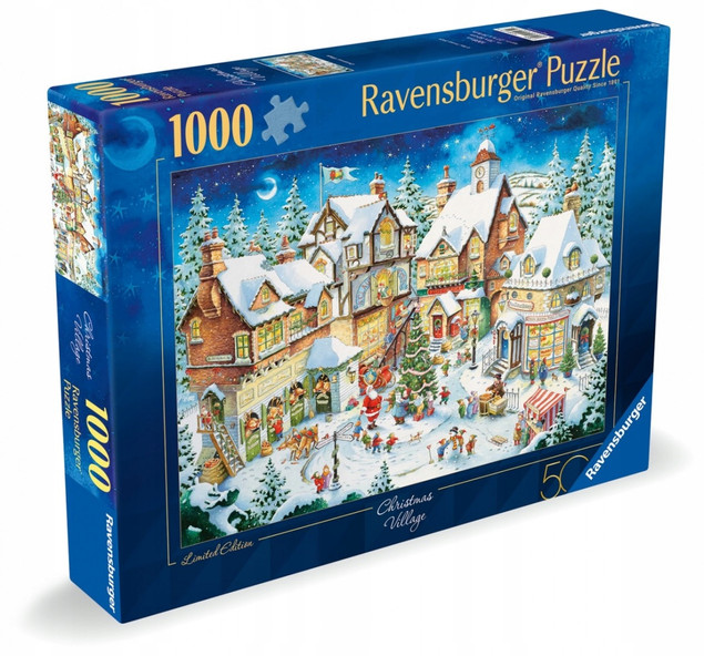 Puzzle 1000 Białe święta 50 urodziny Ravensburger