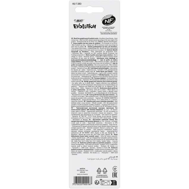 Ołówek Evolution Eco 4 szt bls BIC