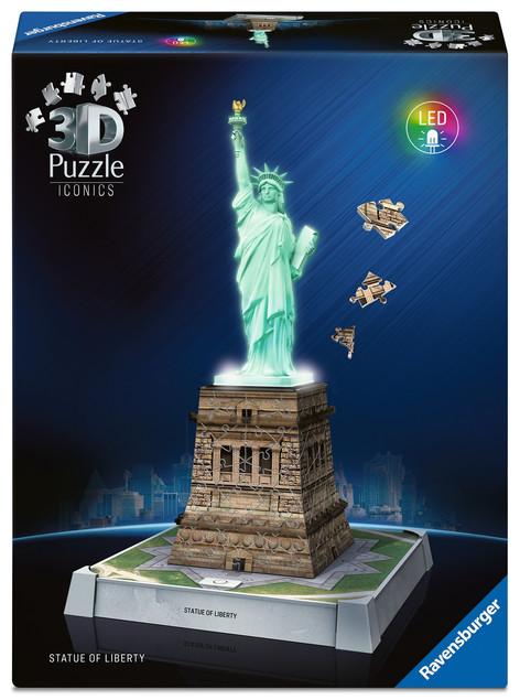 Puzzle 3D Iconics Statua Wolności Ravensburger