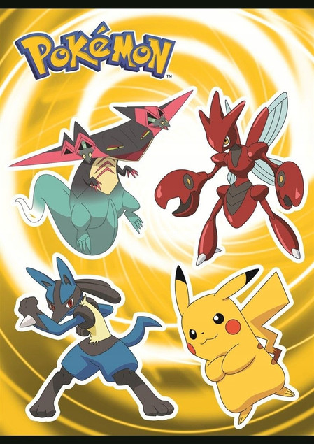 Zeszyt A5 16k Linia Podwójna Dwukolorowa Laminowany POKEMON St. Majewski