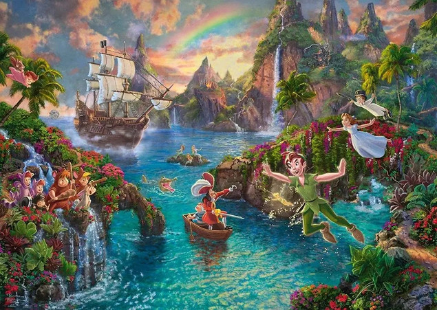 Puzzle Schmidt Premium 1000 el. Disney Piotruś Pan Thomas Kinkade G3
