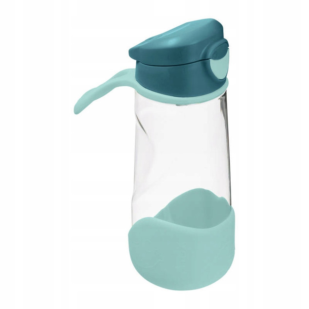 Sportowa Butelka Tritanowa Bidon Ustnik TURKUSOWA Dla Dzieci 450ml 3+ B.Box