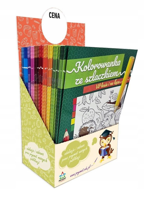 Kolorowanki ze Szlaczkiem Display 60 szt. Natalia Logvanova - Zestaw Edukacyjny
