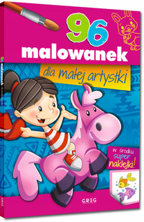 Kolorowanka 96 Malowanek Dla Małej Artystki + Super Naklejki Greg