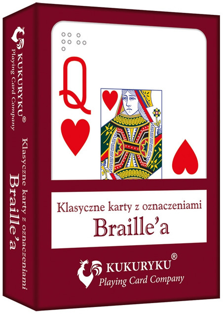 Karty do Gry Braille'a Czerwone – 54 szt.