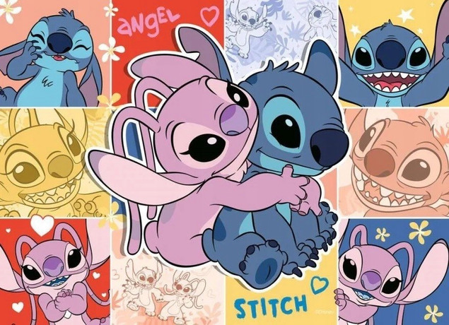 Puzzle Ravensburger 400 elementów Disney Stitch 4x100 dla dzieci