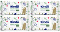 KINDII Chusteczki NAWILŻANE Natural Balance 60 szt. z Klapką x4