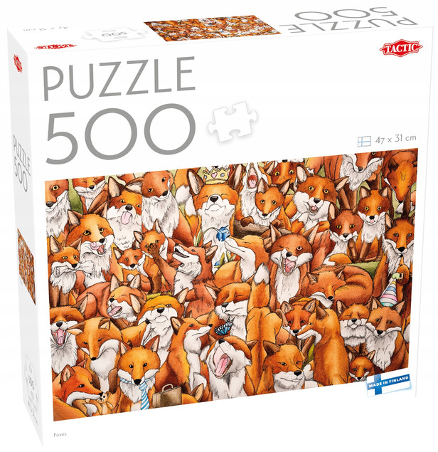Puzzle Tactic 500 Lisy – Fińska Jakość i Relaks dla Całej Rodziny