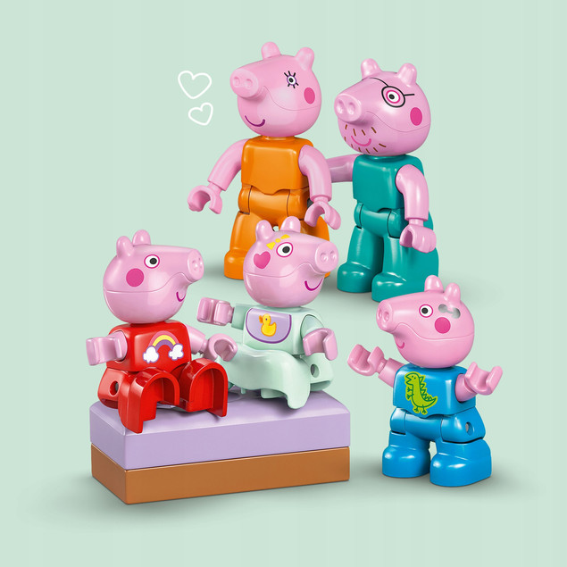 LEGO DUPLO Świnka Peppa Dom rodzinny 10467 – Zabawa z Całą Rodziną