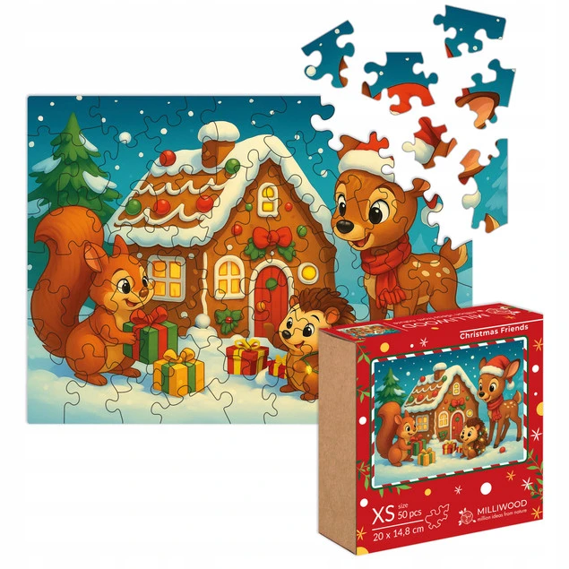 Puzzle Alexander 50 elementów Świąteczni Przyjaciele