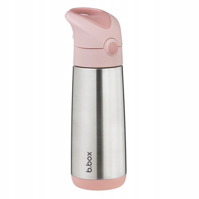 B.box Bidon Termiczny ze Słomką Blush Crush 500 ml Stal Nierdzewna 12m+