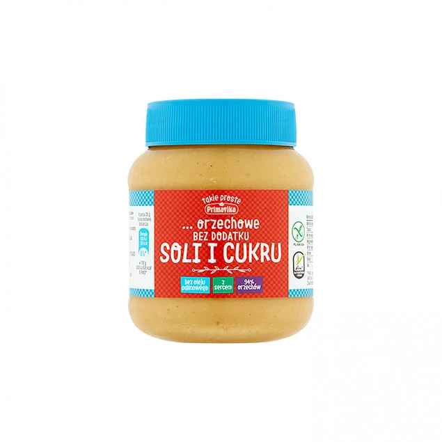 Pasta orzechowa bez dodatku soli i cukru 350 g Primavika krem