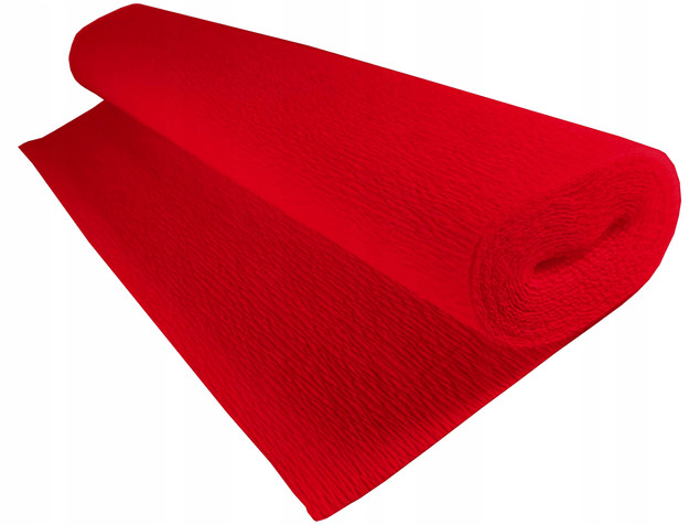 Krepina Włoska Premium 180g Ciemna Czerwień 108 | 50x250 cm