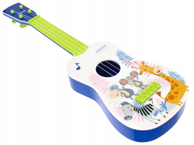 Gitara Ukulele dla Dzieci 60cm 4 Struny Plastikowa Kolorowa