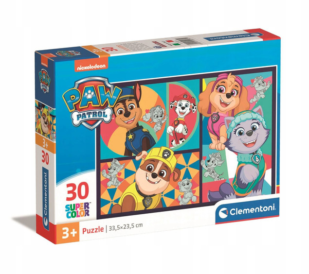 Puzzle 30 Układanka Pieski PSI PATROL Psy Pies Chase Rebel 3+ Clementoni
