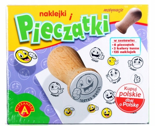 Pieczątki i Naklejki MOTYWACYJNE Buźki 6 Motywów 5+ Alexander 1764