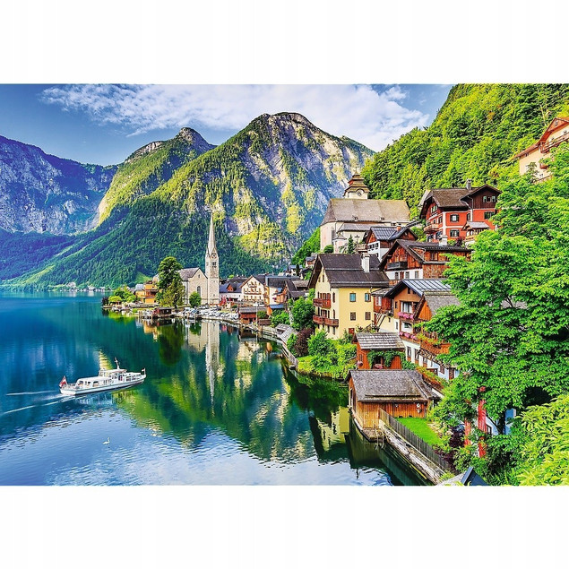Puzzle 1000 elementów. Hallstatt, Austria Trefl